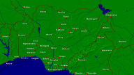 Nigeria Städte + Grenzen 1920x1080